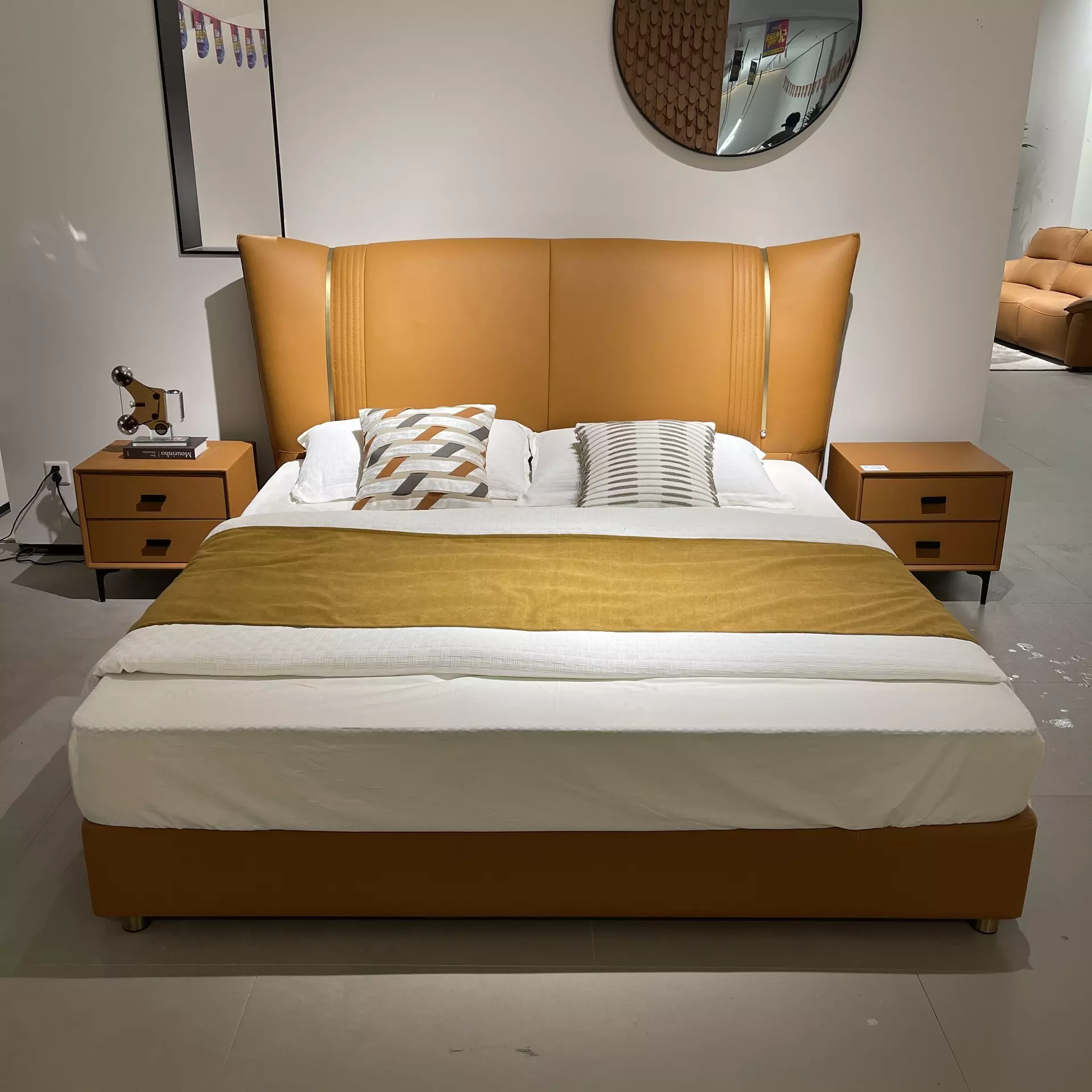 Genuine Leather Soft Beds